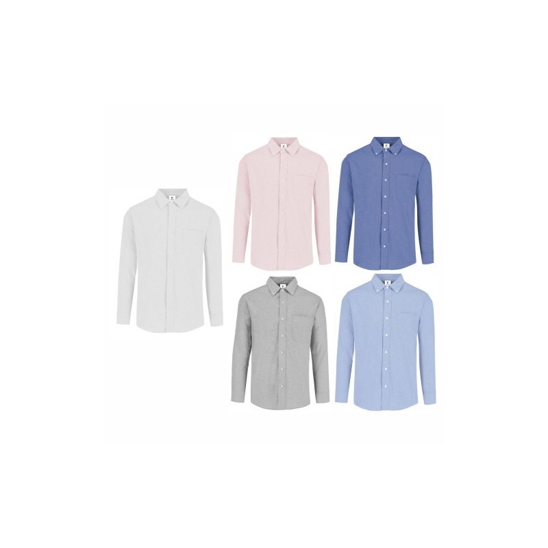 Camisa Oxford Manga Larga Caballero - C0605