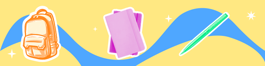 Artículos escolares promocionales personalizados con logotipo, perfectos para campañas educativas, ferias y obsequios institucionales.
